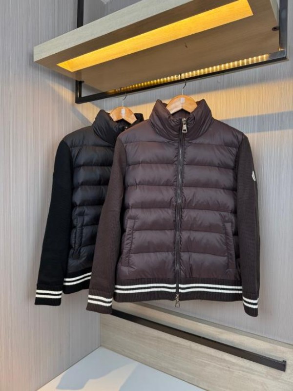 Moncler1015 몽클레어 니트 조합 패딩 남여 블랙/카키 