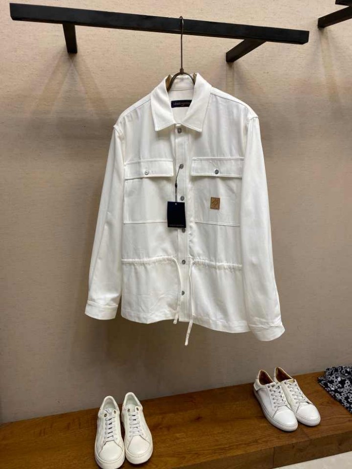 LOUIS VUITTON2013 루이비통 칼라 셔츠자켓  화이트