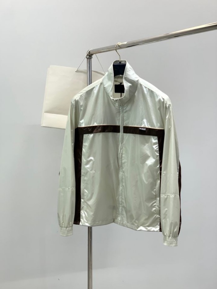 PRADA2009 프라다 하이넥 자켓  소프트그린