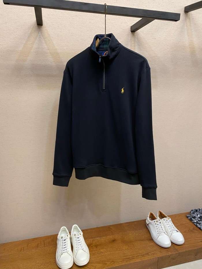 RALPH LAUREN2002 랄프로렌  하프 지퍼 하이넥 맨투맨  블랙