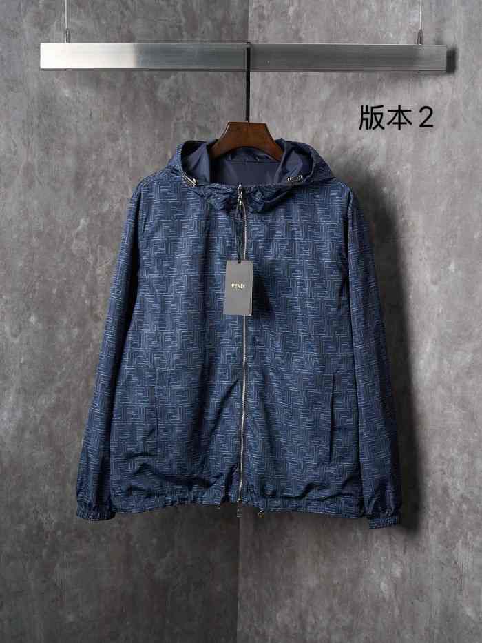 FENDI2003 펜디 양면착용 후드 자켓  네이비