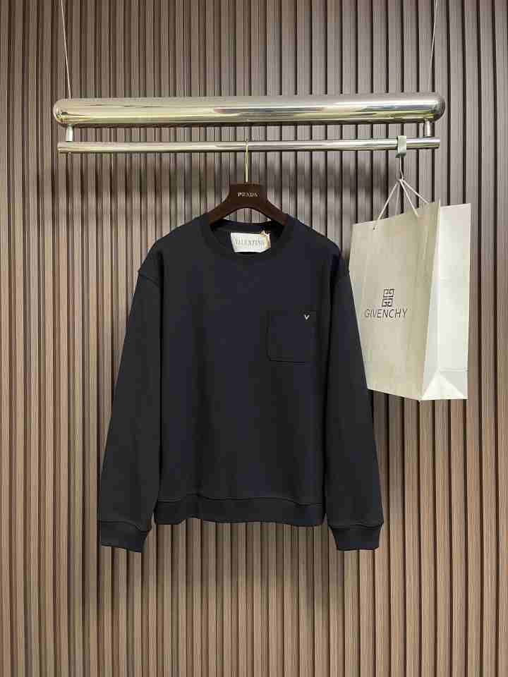 VALENTINO2001 발렌티노 라운드넥 맨투맨  블랙