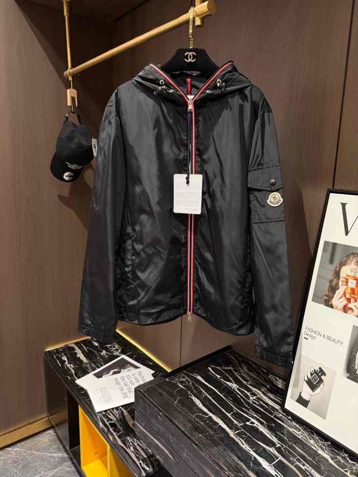MONCLER2007 몽클레어 후드 자켓 남성 블랙