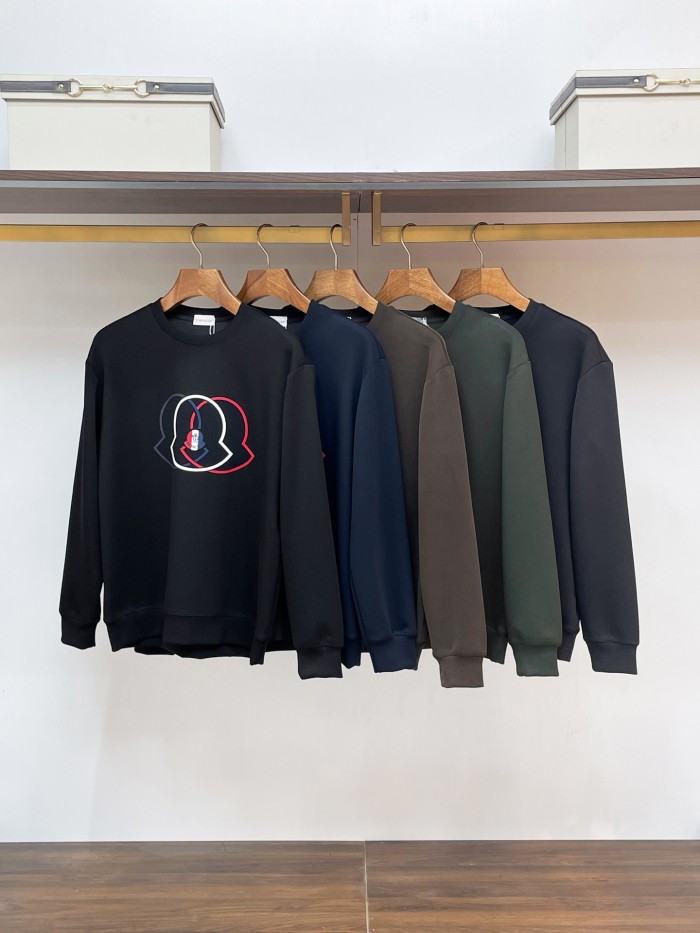 MONCLER2006 몽클레어 라운드넥 맨투맨  블랙/네이비/다크그레이/브라운/그린 