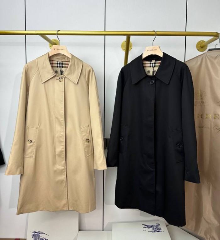 BURBERRY2015 버버리 캠든 미디엄 길이 트렌치코트 여자 허니 베이지/블랙 
