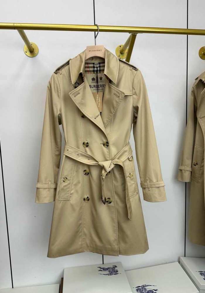 BURBERRY2012 버버리 첼시 미디엄길이 트렌치코트 여자 허니 베이지