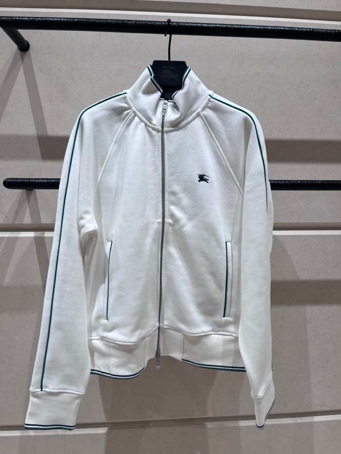 BURBERRY2029 버버리  하이넥 면 테니스 자겟 남여 블랙/화이트