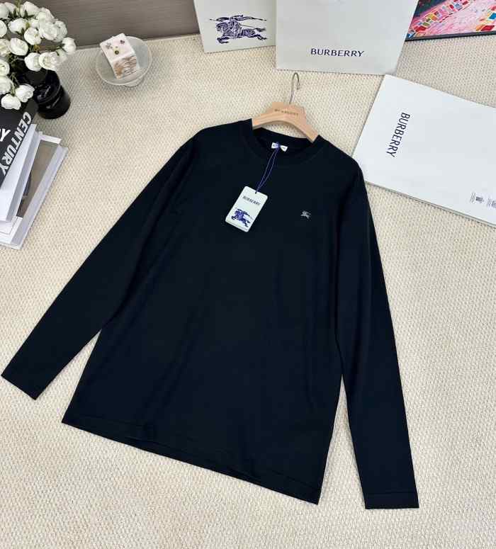 BURBERRY2025 버버리 라운드넥 맨투맨 남자 브랙 