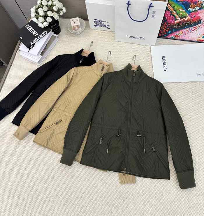 BURBERRY2037 버버리 Wakerley 속면 자 여자 블랙/카키/그린 